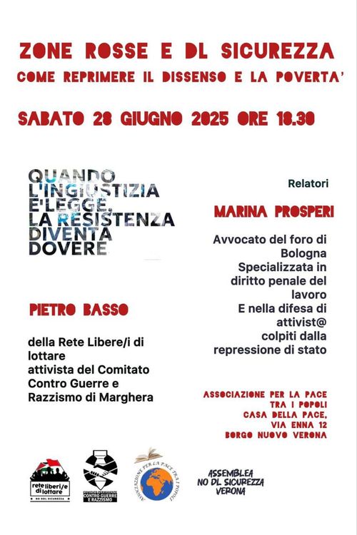 Zone rosse e DL sicurezza: come reprimere il dissenso e la povertà