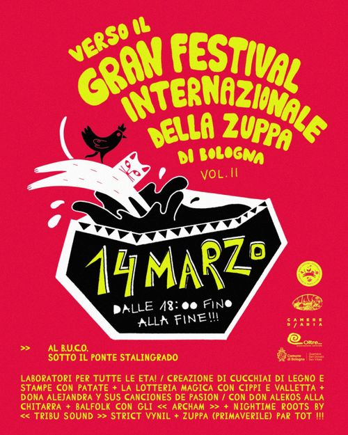 Verso il Gran Festival della Zuppa di Bologna, Secondo incontro di autofinanziamento!