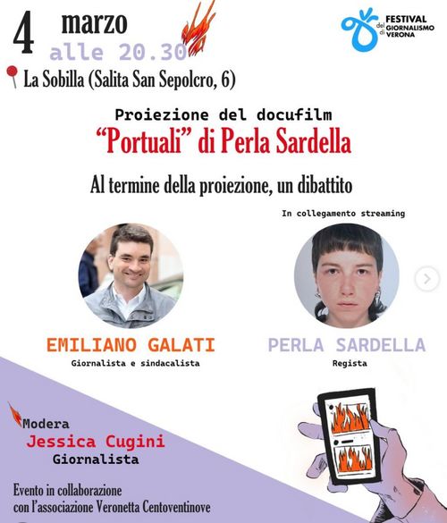 Proiezione del docufilm "Portuali" 