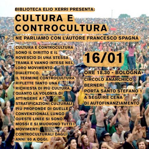 Biblioteca Elio Xerri presenta il libro "Cultura e Controcultura"