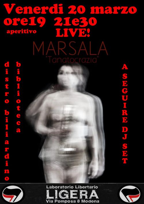 Aperitivo e concerto con MARSALA