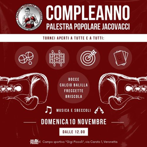 COMPLEANNO PALESTRA POPOLARE JACOVACCI