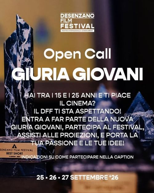 Open call Giuria giovani Desenzano FIlm Festival 2026