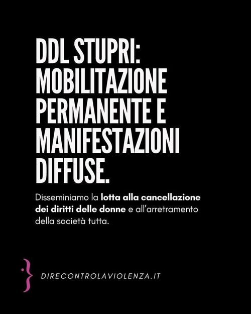 Manifestazione contro DDL stupri