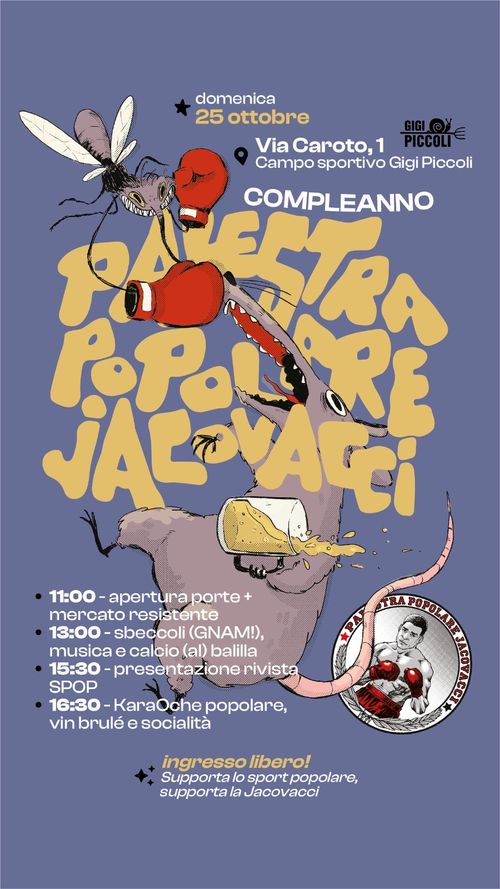 Compleanno Palestra Popolare Jacovacci