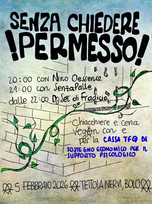 SENZA CHIEDERE PERMESSO FEBBRAIO 2026