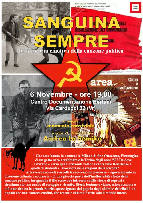 "Sanguina Sempre" - Breve storia emotiva della canzone politica