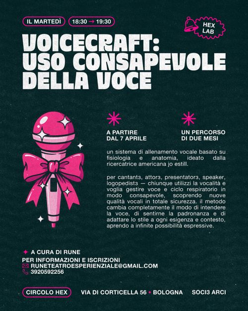 Corso di Voicecraft ✦ Aprile → Maggio 2026