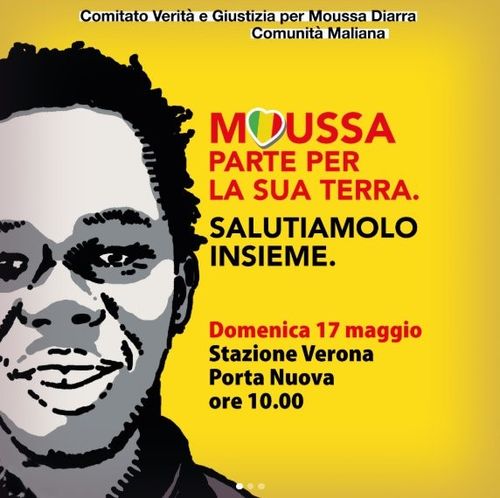 Moussa parte per la sua terra: salutiamolo insieme
