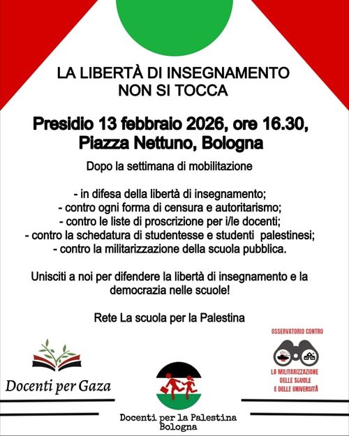La libertà di insegnamento non si tocca - presidio 