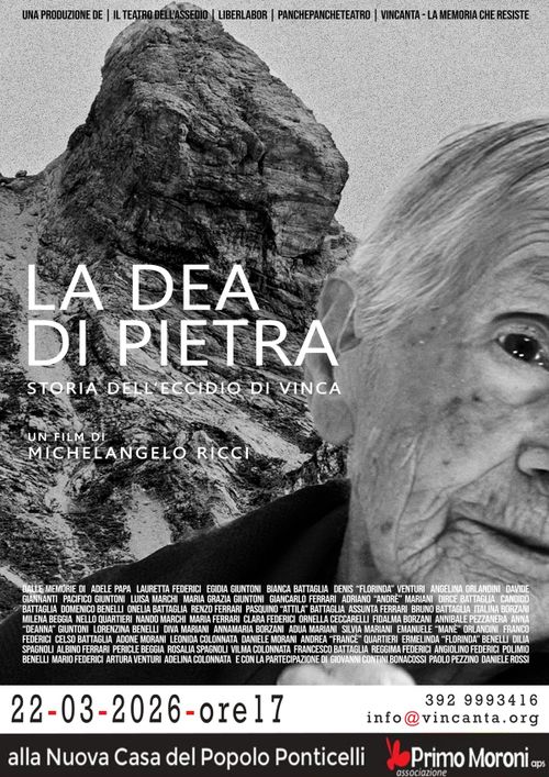 Proiezione di 'La Dea di Pietra, storia dell'eccidio di Vinca'