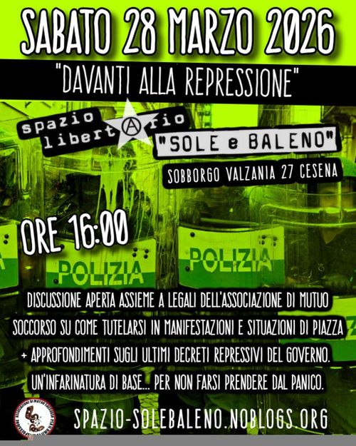 Davanti alla repressione